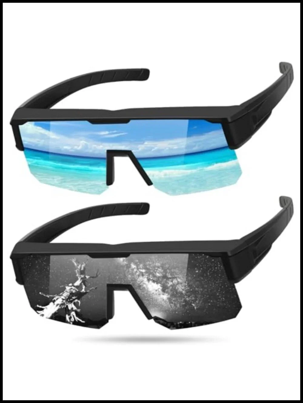 Polarized Fit Over Sunglasses UV400 Wrap Around for Driving Cycling Fishing